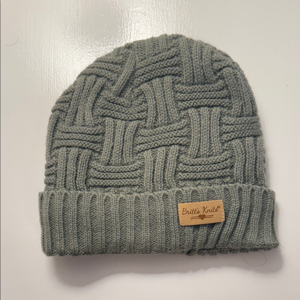 Britt’s Knits Gray Beanie-See Photos
